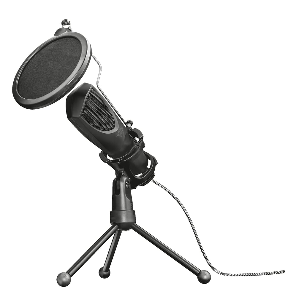 Trust GXT 232 Mantis Streaming Microfoon - USB microfoon – Inclusief popfilter – Tripod standaard – Zwart