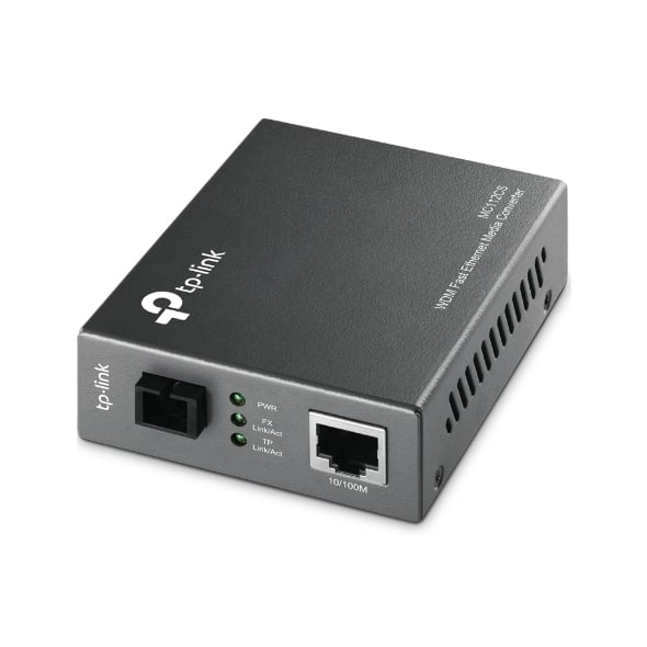 TP-Link MC112CS netwerk media converter 100 Mbit/s Single-mode Zwart