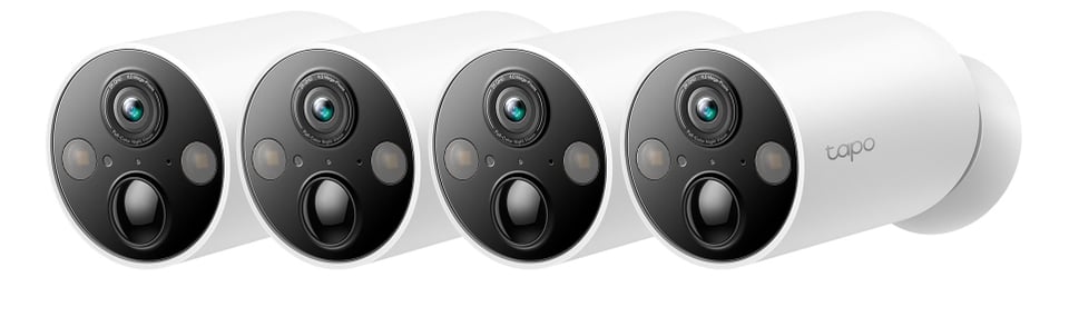 TP-Link Tapo C425 4-Pack Bullet IP-beveiligingscamera Buiten 2560 x 1440 Pixels Plafond/muur