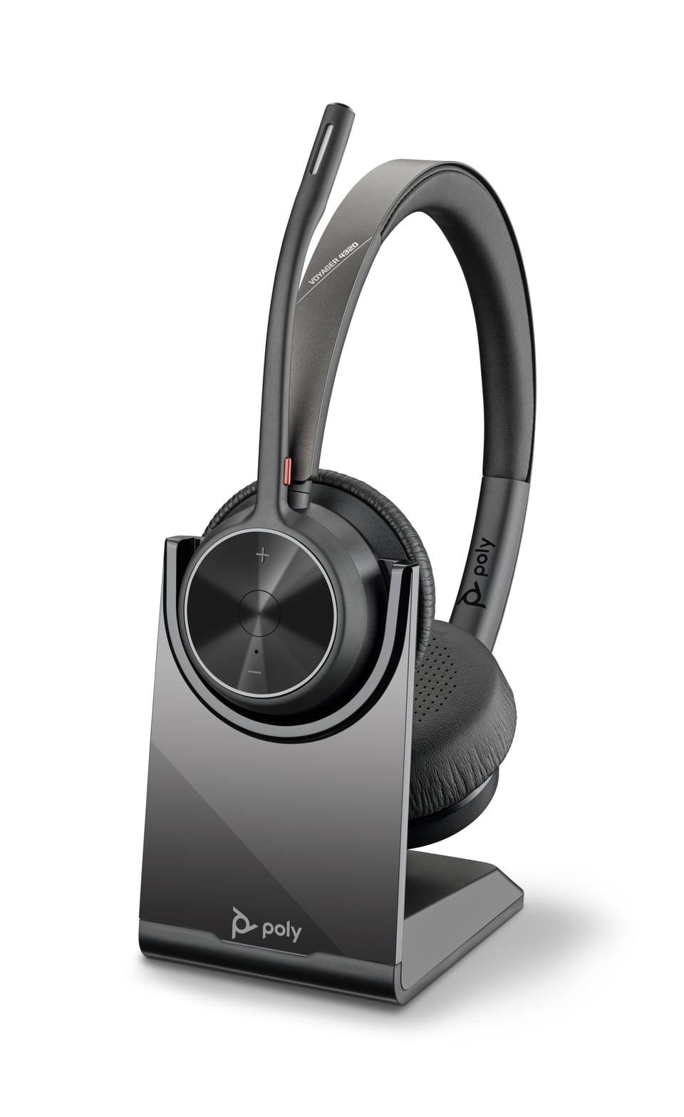 HP Poly Voyager 4320 USB-C Headset + BT700 dongle + oplaadstatief