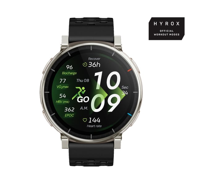 Amazfit Active 3 3,35 cm (1.32") AMOLED Digitaal 466 x 466 Pixels Touchscreen Goud GPS