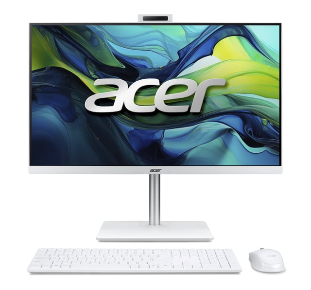 Acer Aspire C24-A WI5418 NL Intel Core 5 120U 60,5 cm (23.8") 1920 x 1080 Pixels Alles-in-één-pc 16 GB DDR5-SDRAM 1 TB SSD Windows 11 Home Wi-Fi 6 (802.11ax) Wit