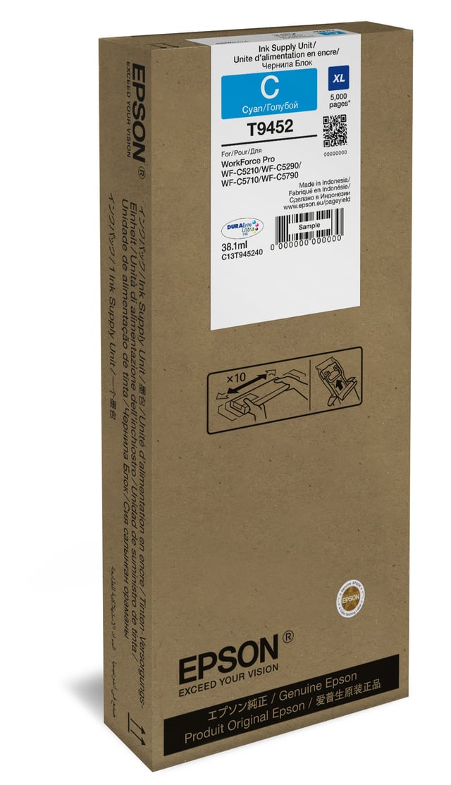 Epson WF-C5xxx inktcartridge Cyaan