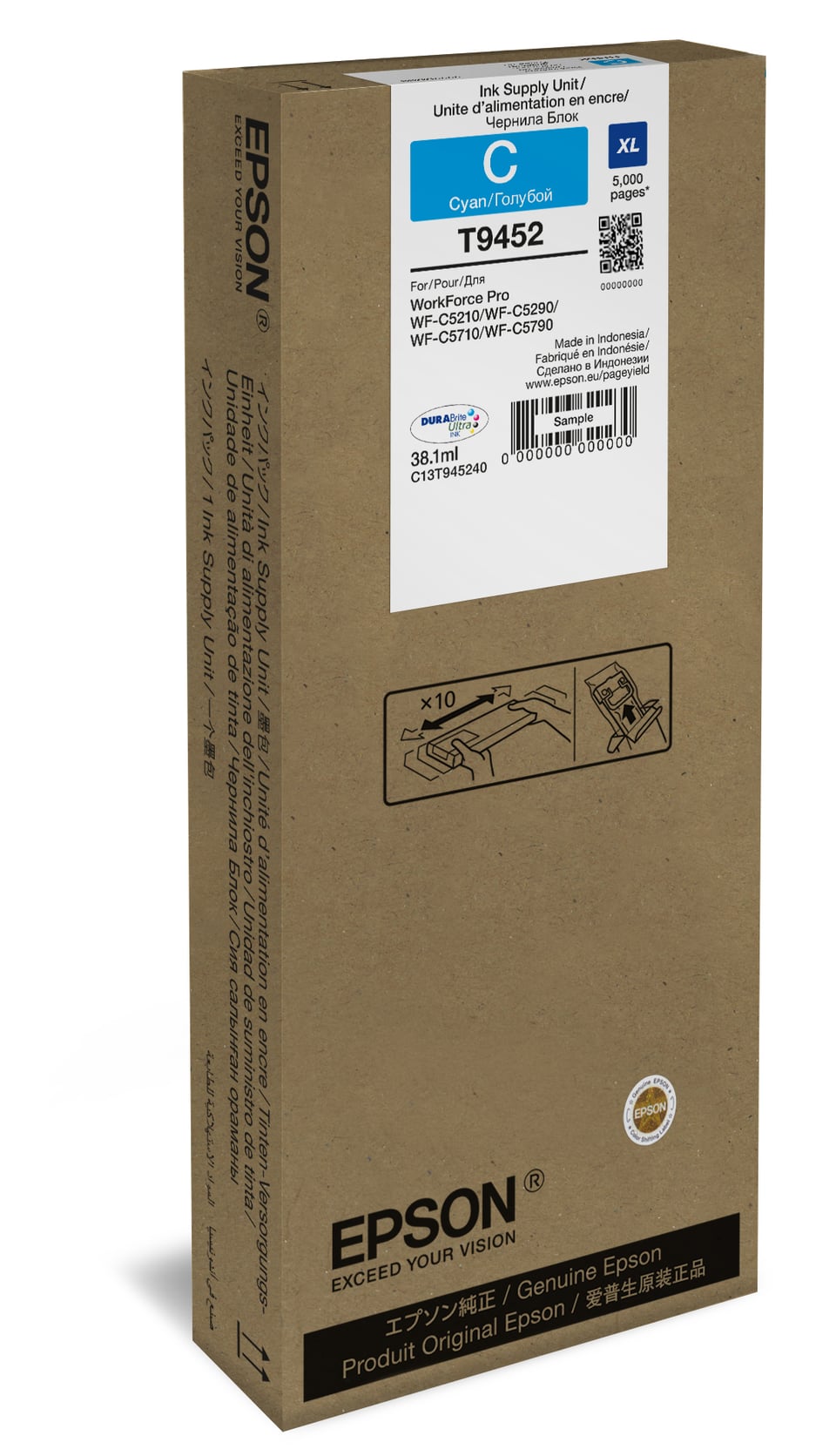 Epson WF-C5xxx inktcartridge Cyaan
