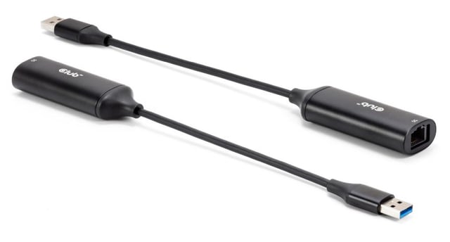 CLUB3D CAC-1421 tussenstuk voor kabels USB Type-A RJ45 Zwart