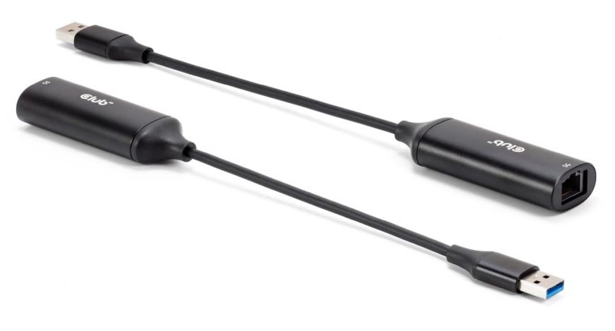 CLUB3D CAC-1421 tussenstuk voor kabels USB Type-A RJ45 Zwart