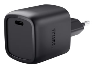 Trust Maxo GaN Oplader 30W - USB-C oplader – GaN-technologie – 30W vermogen – Zwart
