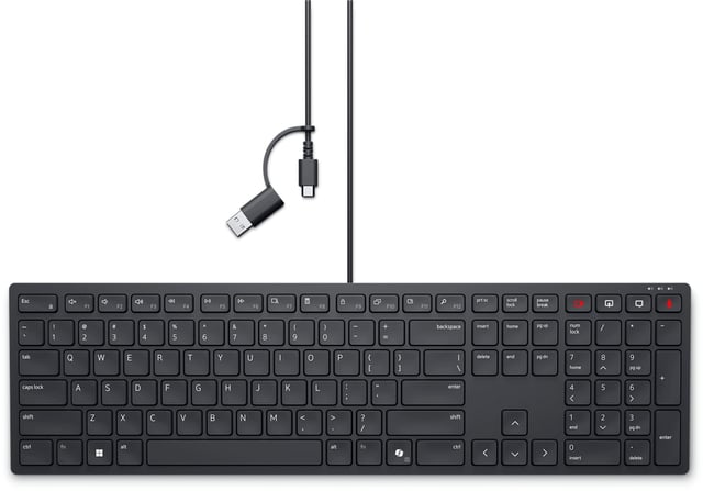 DELL Pro bekabeld samenwerkingstoetsenbord QWERTY