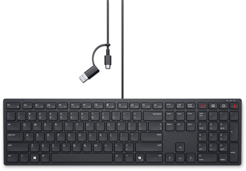 DELL Pro bekabeld samenwerkingstoetsenbord - KB525C - Belgisch (AZERTY)