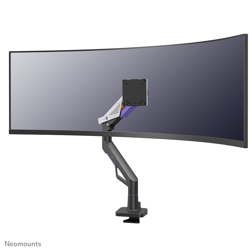 Neomounts DS70-256BL1 Gaming monitorarm 24-57" - gasveer - Topfix - 180°-stop