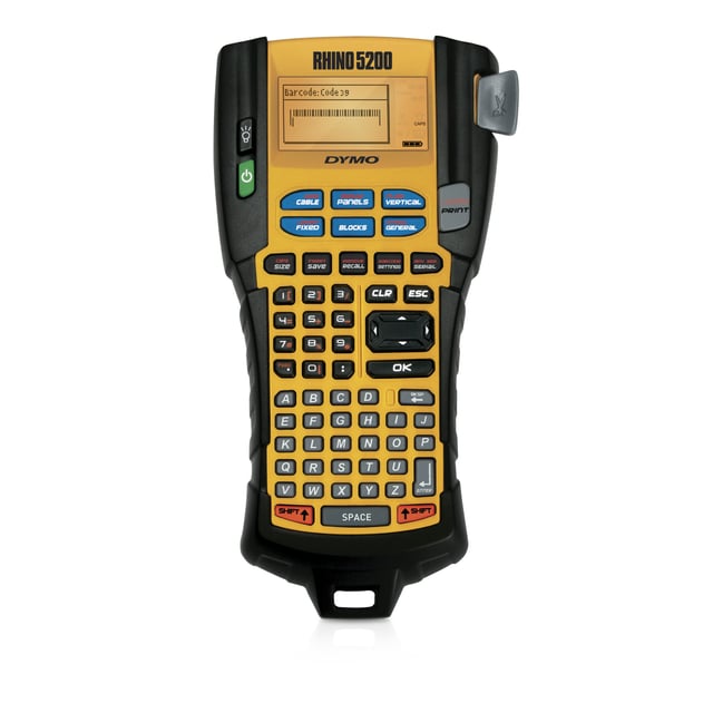 DYMO RHINO 5200 Labelprinter | Industriële labels | Draagbare, robuuste labelprinter voor professionals in laagspanning, elektro en MRO