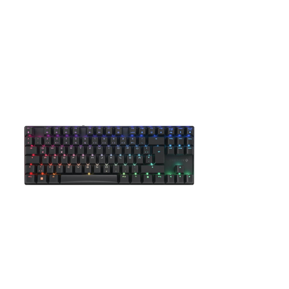 CHERRY MX 8.2 TKL Wireless RGB toetsenbord Gamen RF-draadloos + Bluetooth QWERTZ Duits Zwart