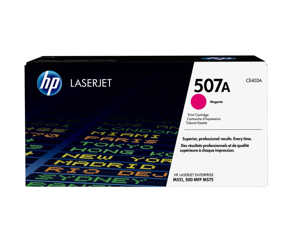 HP 507A originele magenta LaserJet tonercartridge