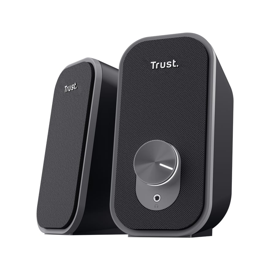 Trust Ador 2.0 Luidsprekerset – compacte luidsprekers – bedrade luidsprekerset – heldere geluidsprestaties – Zwart