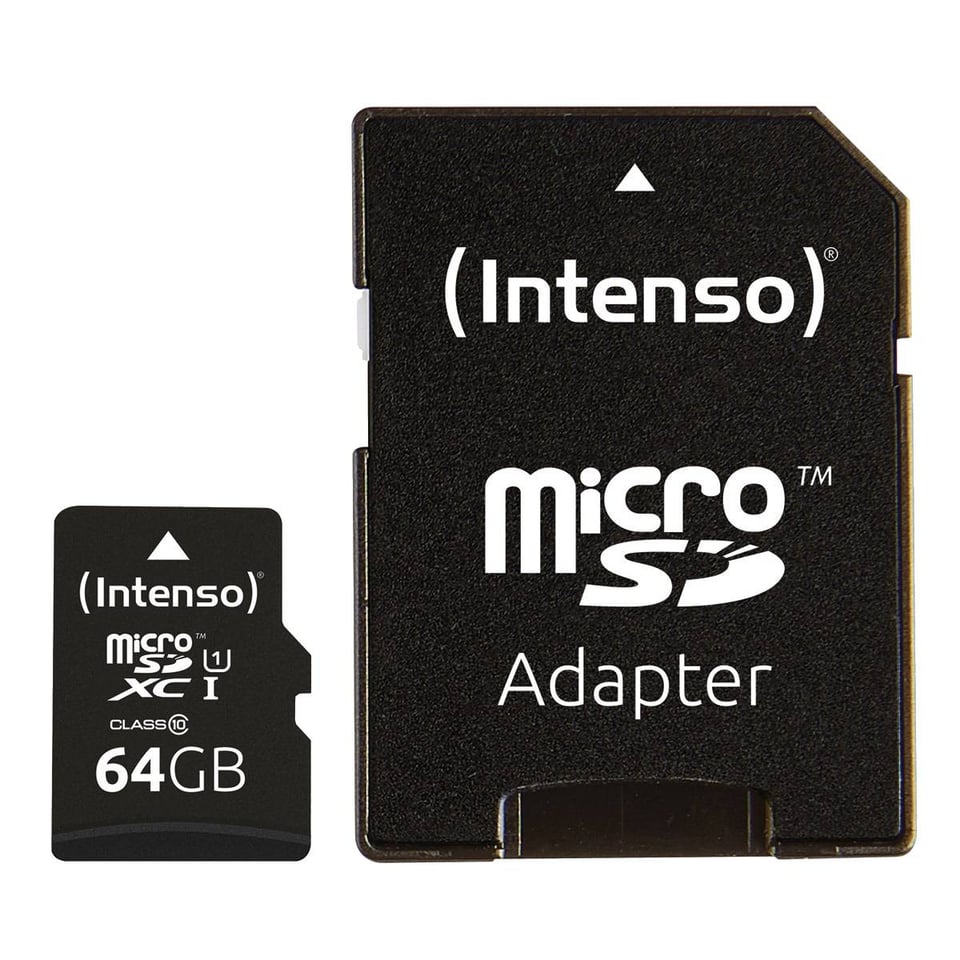 Intenso 3423593 flashgeheugen 64 GB MicroSD UHS-I Klasse 10