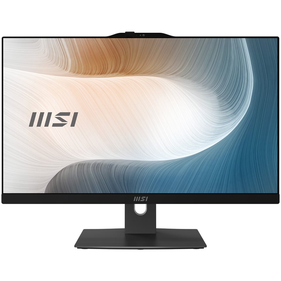 MSI Modern AM242TP 1M-1230EU Intel Core 3 100U 60,5 cm (23.8") 1920 x 1080 Pixels Touchscreen Alles-in-één-pc 8 GB DDR5-SDRAM 256 GB SSD Windows 11 Pro Wi-Fi 6E (802.11ax) Zwart