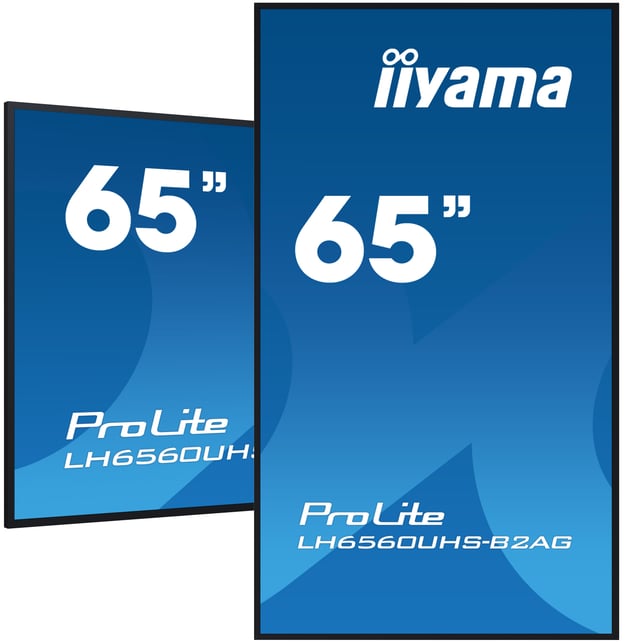iiyama LH6560UHS-B2AG beeldkrant Digitaal A-kaart 163,8 cm (64.5") LED Wifi 500 cd/m² 4K Ultra HD Zwart Type processor Android 11 24/7
