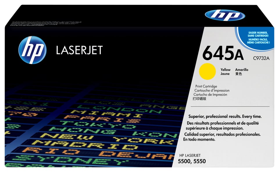 HP 645A originele gele LaserJet tonercartridge
