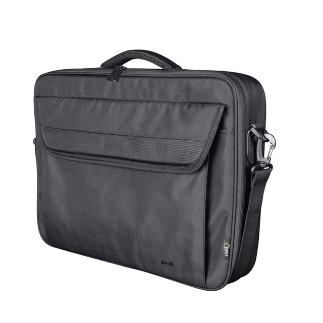 Trust Atlanta Laptop Tas 15,6 inch Eco - Laptop schoudertas – Voor laptops tot 15,6 inch – Gerecycled materiaal – Zwart