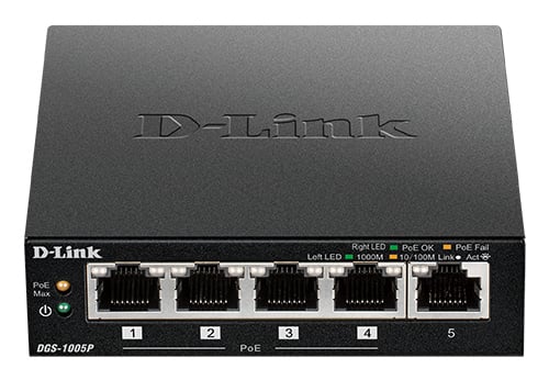 D-Link DGS-1005P/E netwerk-switch