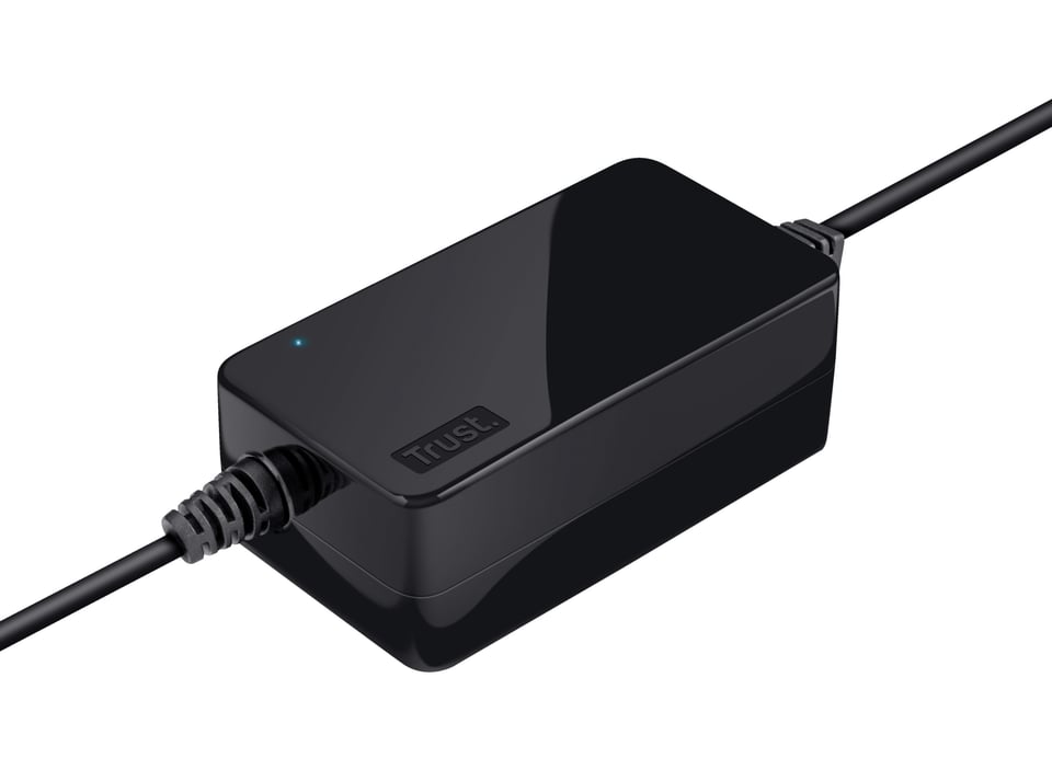 Trust Primo 45W Universele laptop‑lader – laptop‑oplader – universele laptop‑adapter – met meerdere aansluitstukken – Zwart