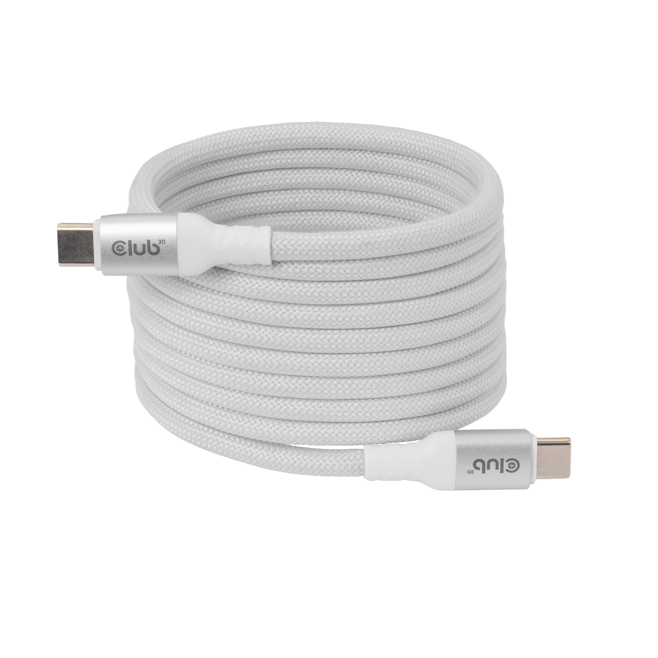 CLUB3D CLUB 3D USB-C Magnetic-Coil kabel Wit