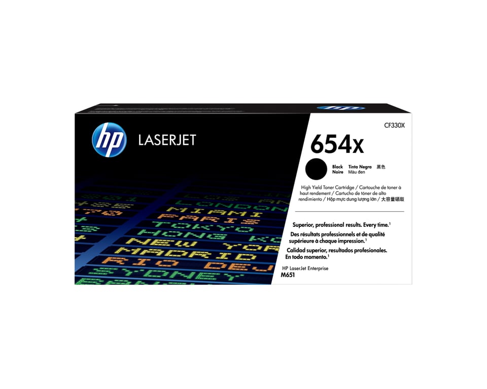 HP 654X originele high-capacity zwarte LaserJet tonercartridge
