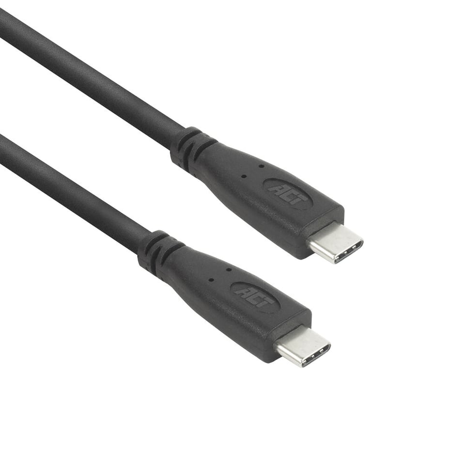 ACT AC7445 USB-kabel USB 3.2 Gen 2 (3.1 Gen 2) 5 m USB C 10 Gbit/s 60 W Zwart